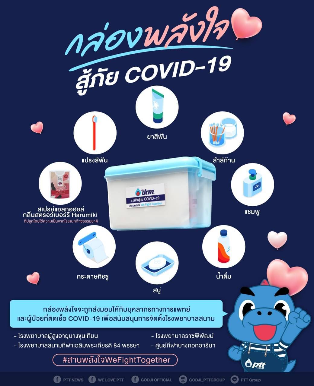 กล่องพลังใจ สู้ภัย COVID-19 ❤